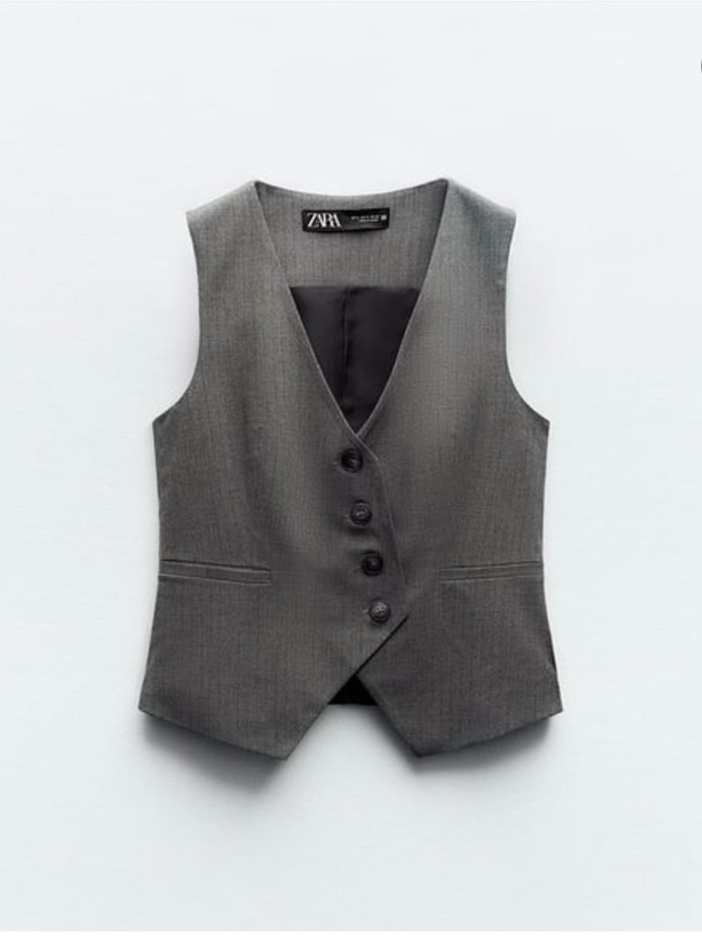 Zara Gray Women's Tailored Vest
